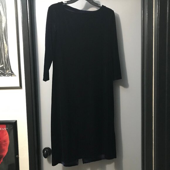 Kathie Lee Collection Velvet Dress - Picture 1 of 5